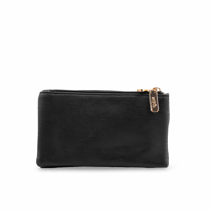 Black Casual Pouch For Ladies P97682