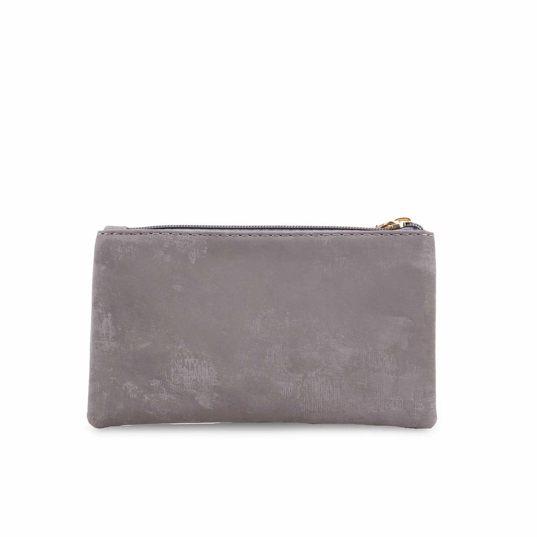 Grey Casual Pouch For Women P97683