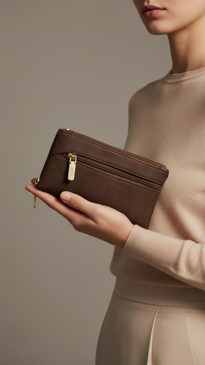 Coffee Casual Pouch For Women P97683