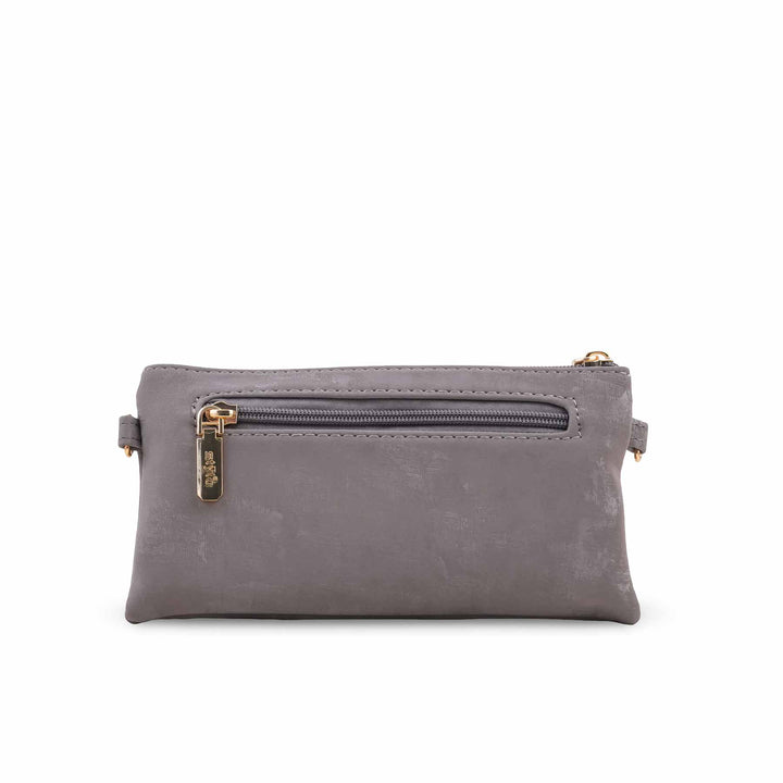 Grey Casual Pouch For Women P97684