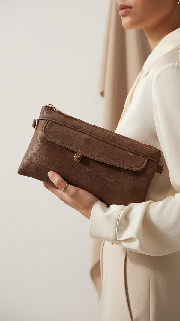 Coffee Casual Pouch For Women P97684