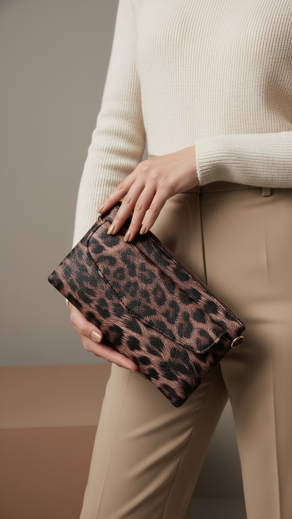 Coffee Casual Pouch For Women P97685