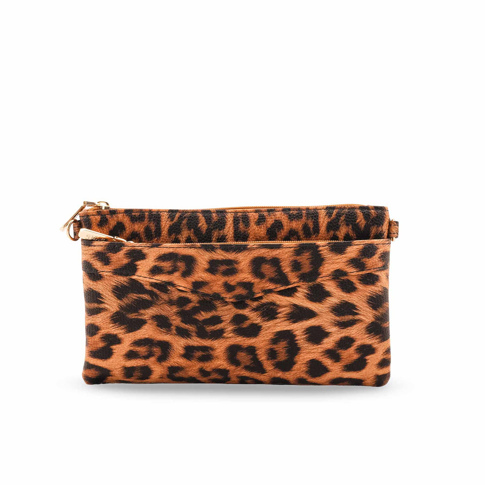 Brown Casual Pouch For Ladies P97686