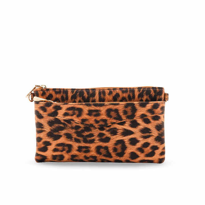 Brown Casual Pouch For Ladies P97686