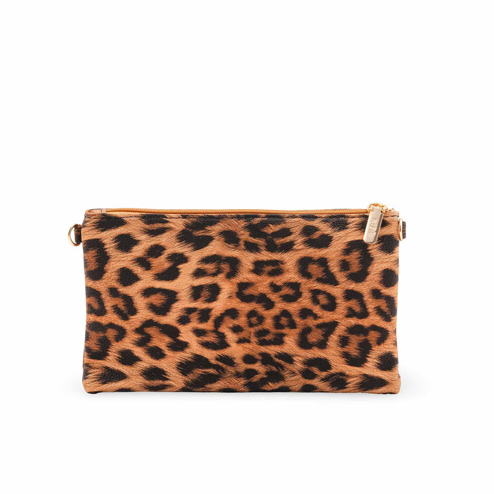 Brown Casual Pouch For Ladies P97686