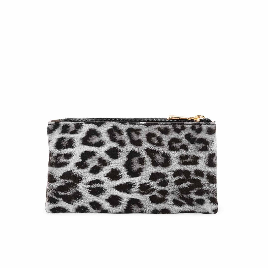 Black Casual Pouch For Ladies P97687