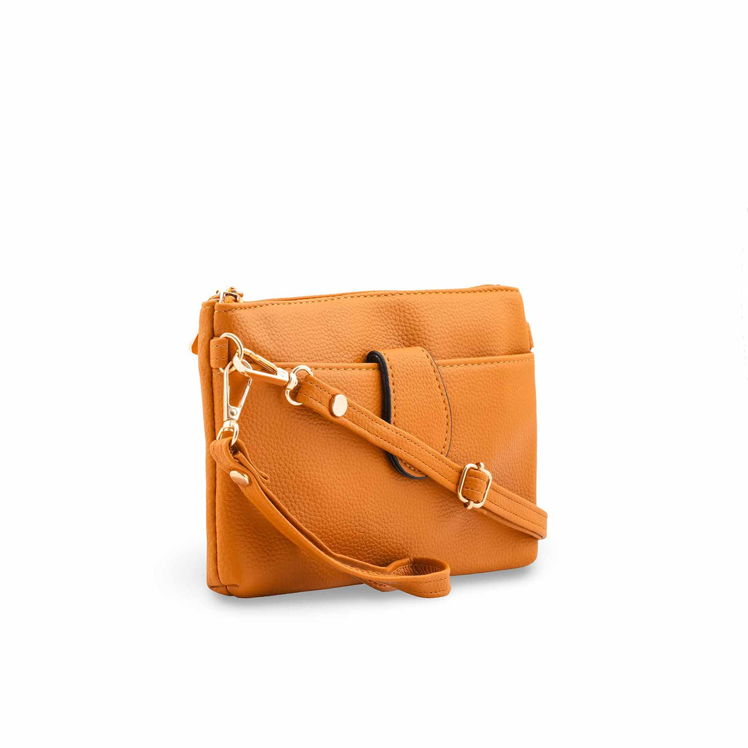 Mustard Casual Pouch For Ladies P97689
