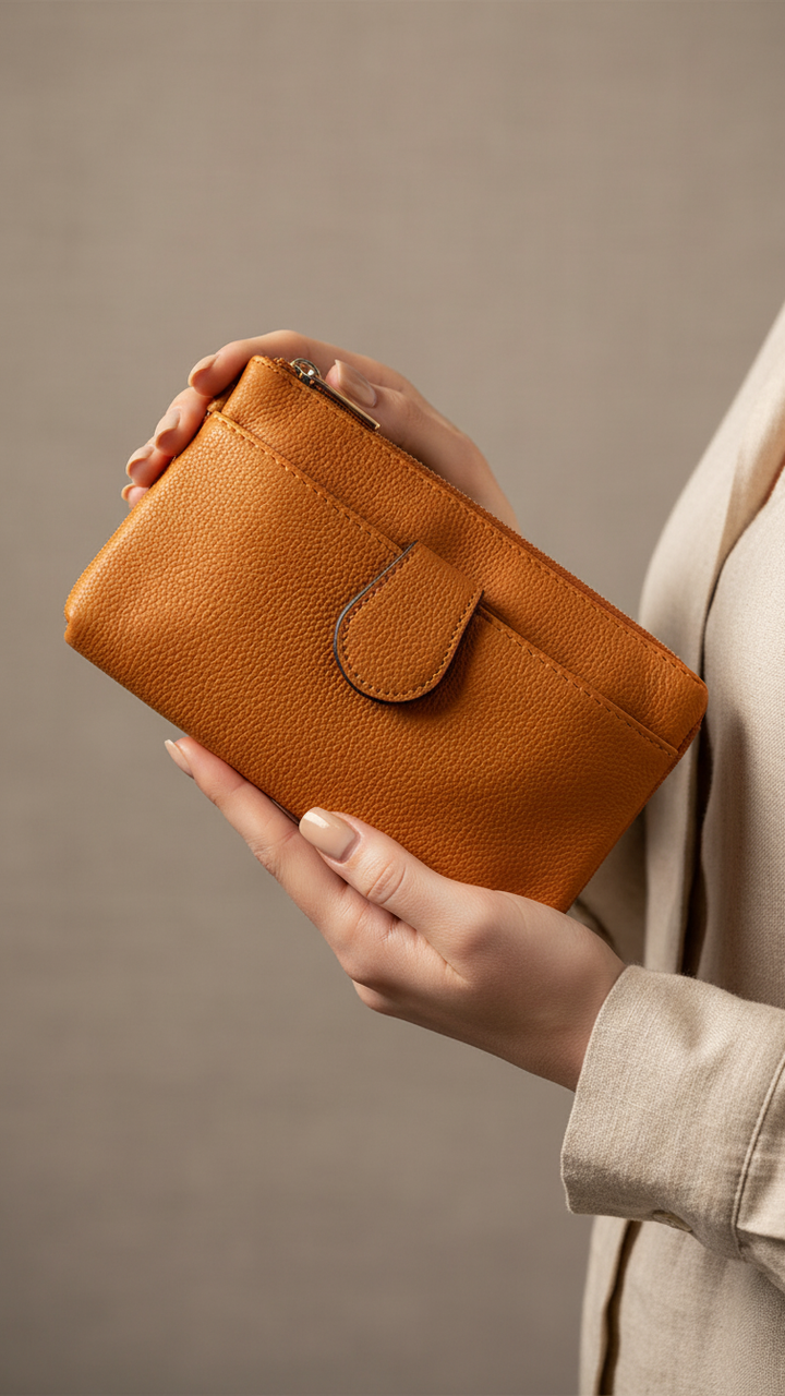 Mustard Casual Pouch For Ladies P97689