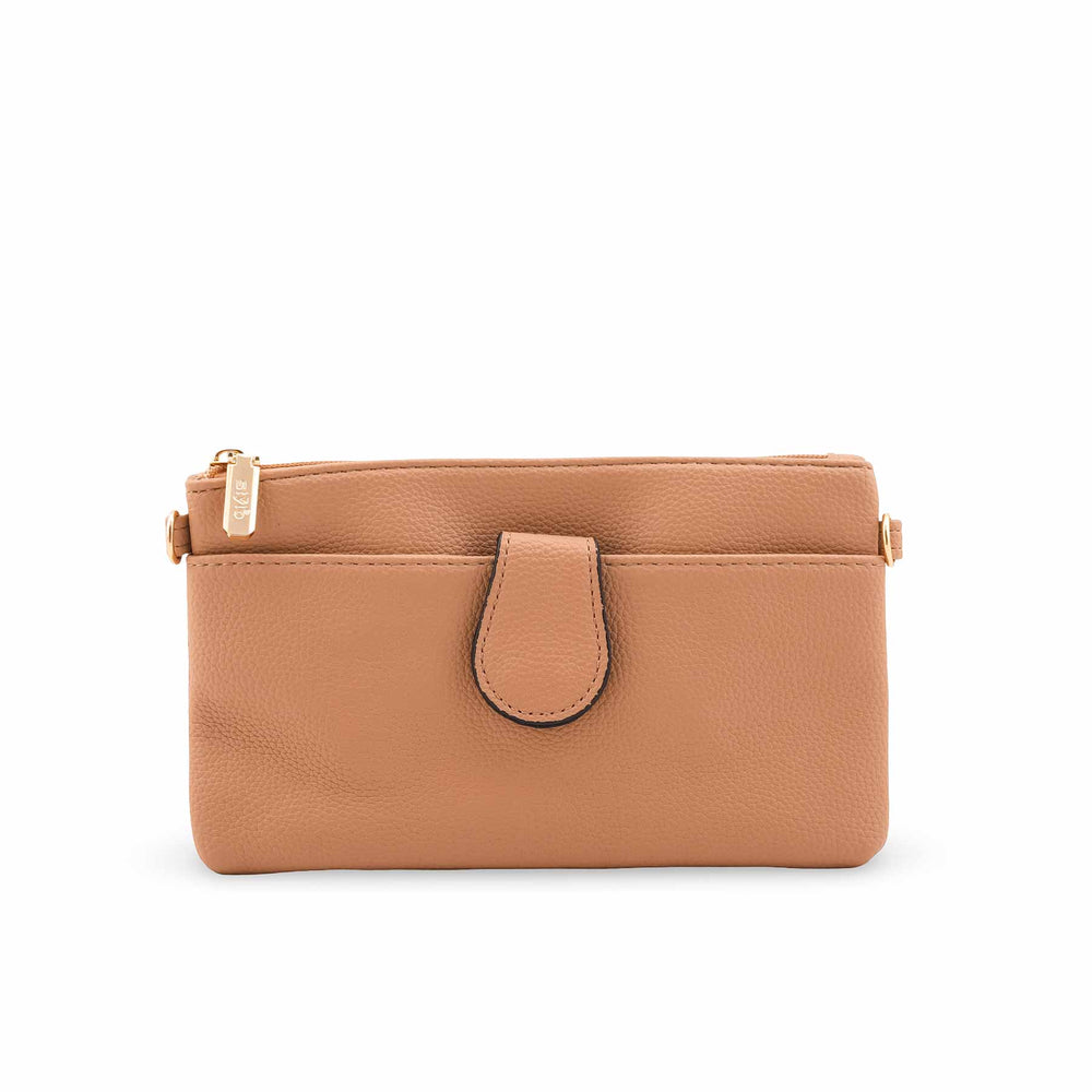 Beige Casual Pouch For Ladies P97689