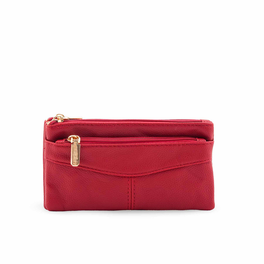 Maroon Casual Pouch For Ladies P97690