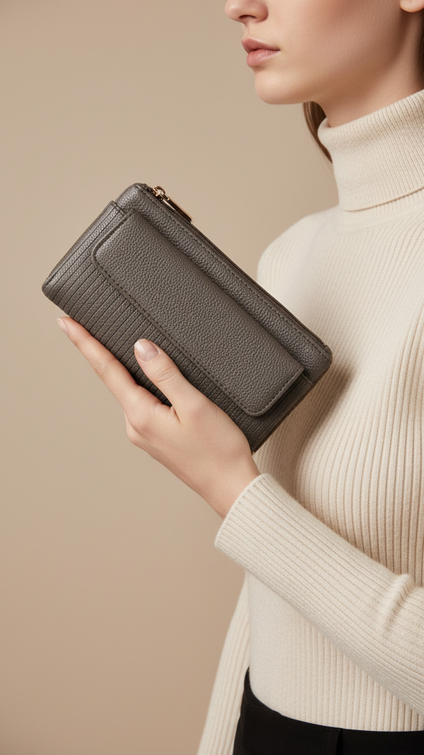 Grey Casual Pouch P97691