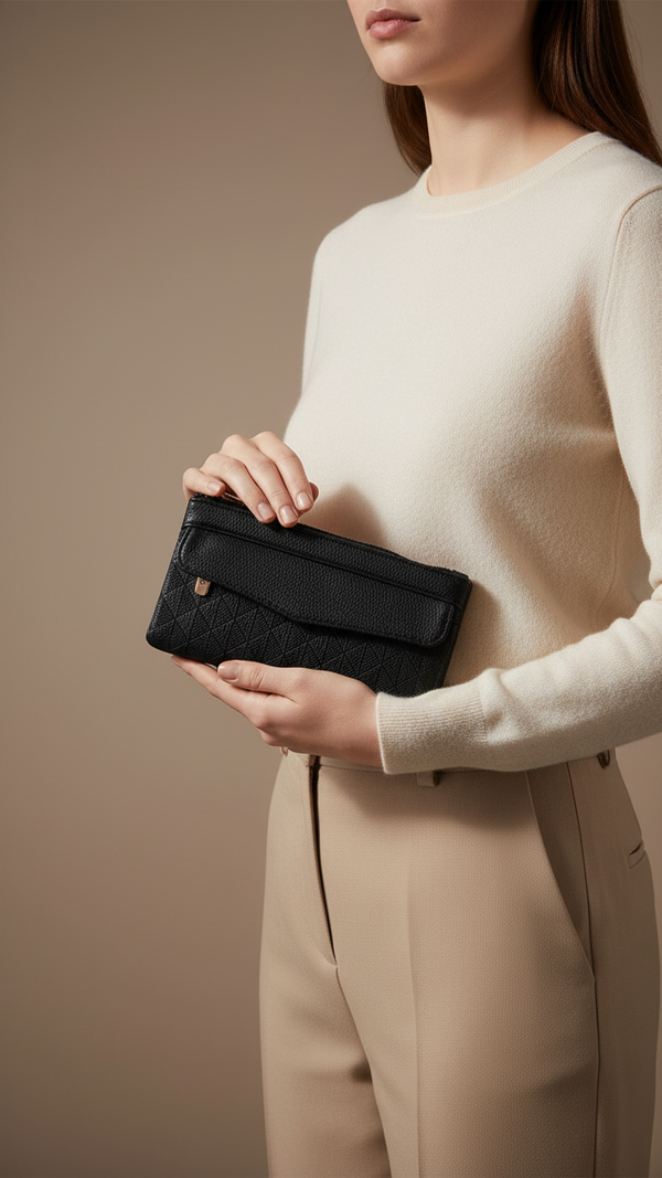 Black Casual Pouch P97692