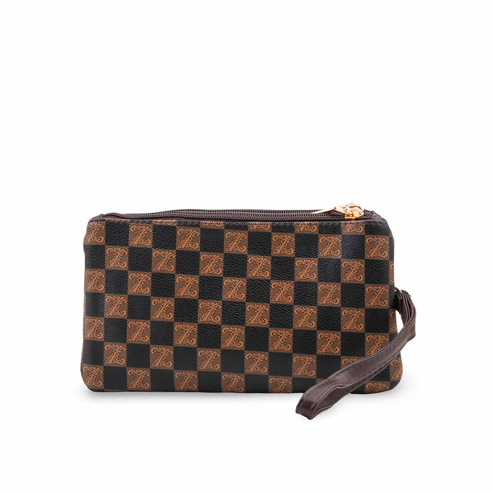 Brown Casual Pouch For Women P97695