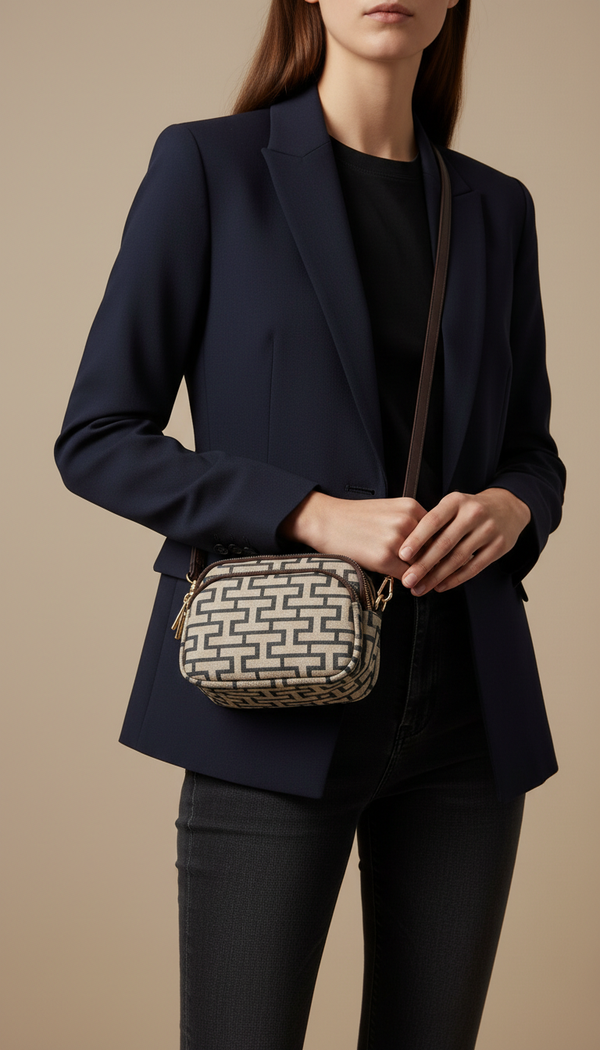Black Casual Pouch For Ladies P97697