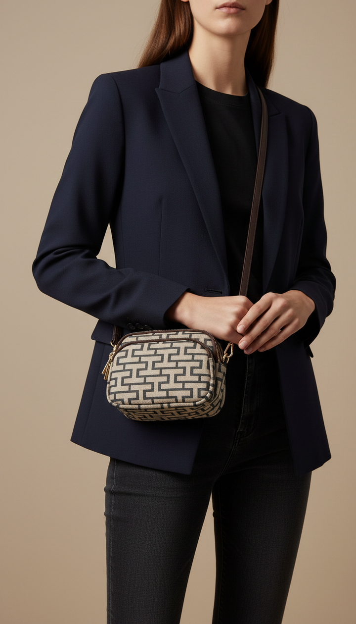 Black Casual Pouch For Ladies P97697