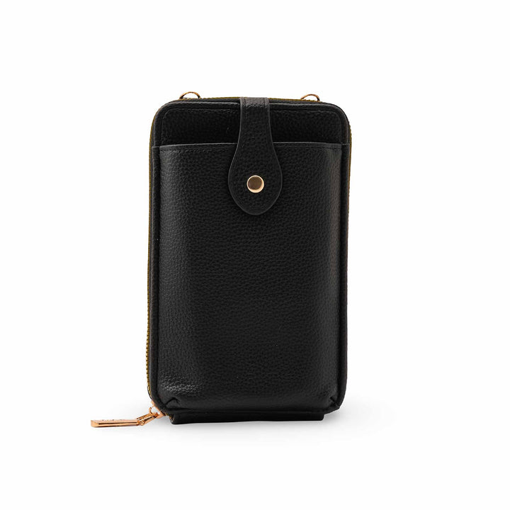 Black Casual Pouch For Ladies P97698