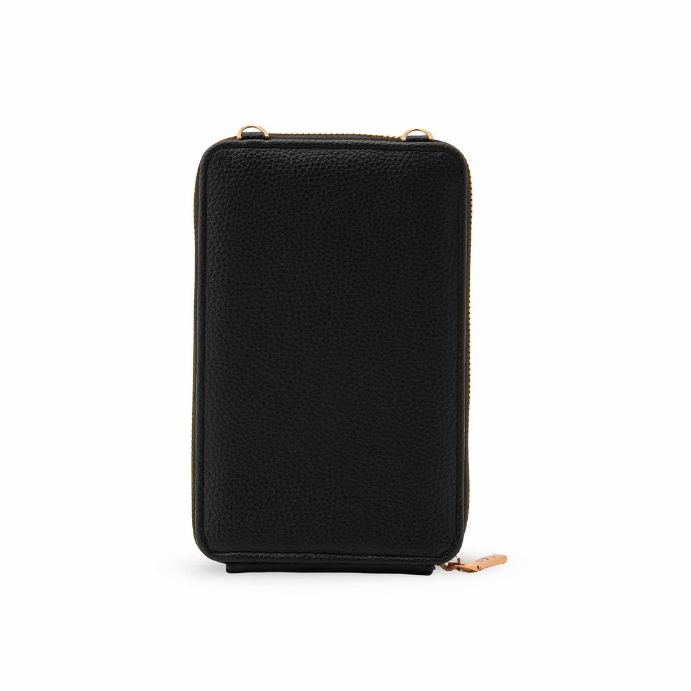 Black Casual Pouch For Ladies P97698