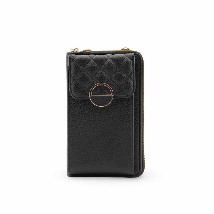 Black Casual Pouch For Ladies P97699