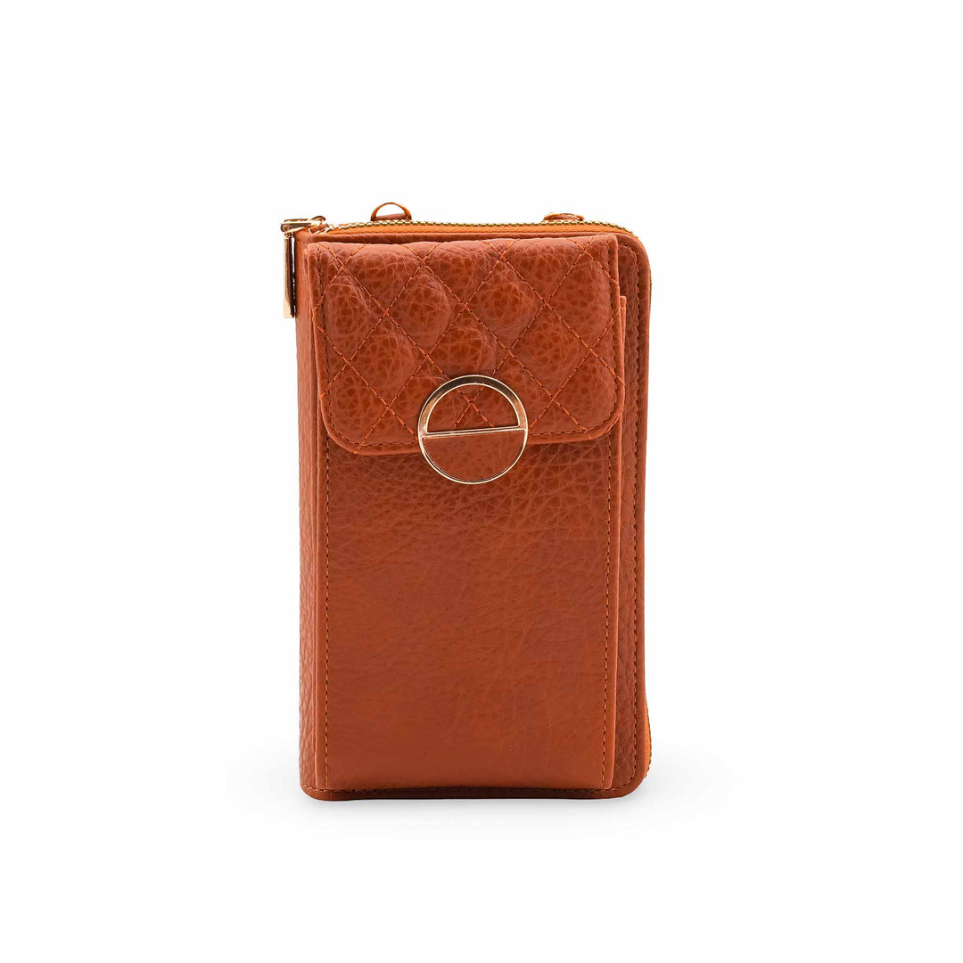 Brown Casual Pouch For Ladies P97699