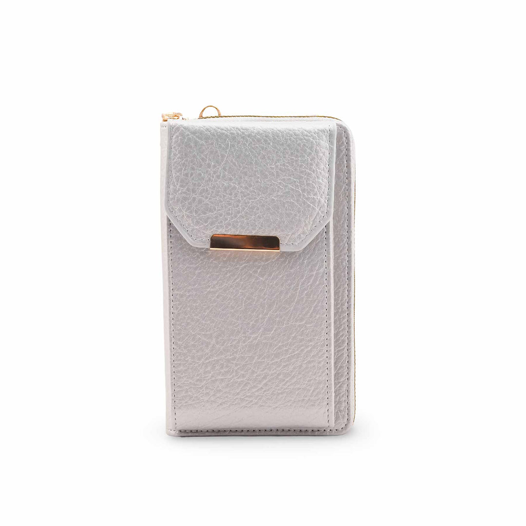 Silver Casual Pouch For Ladies P97700