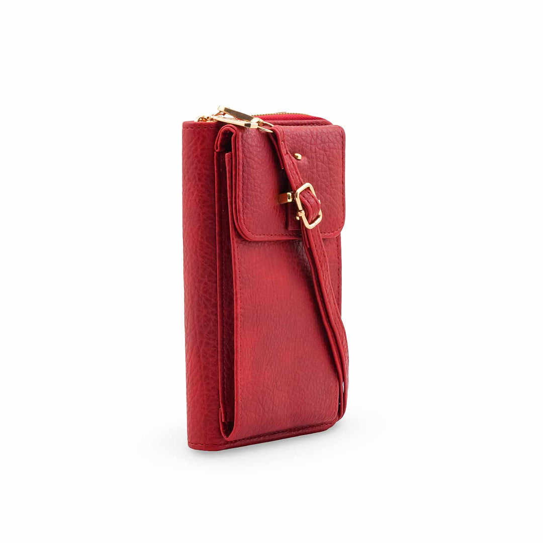 Maroon Casual Pouch For Women P97701