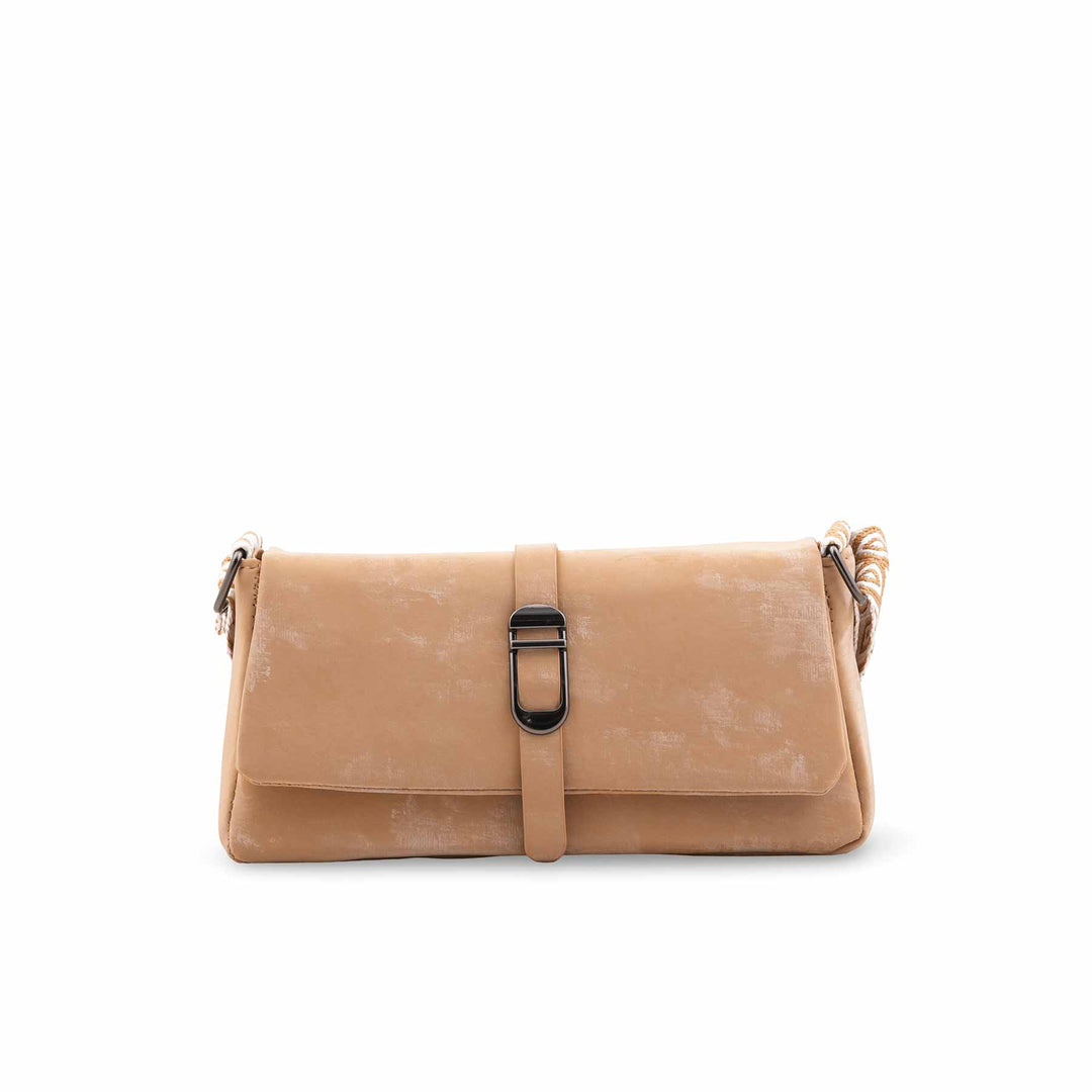 Beige Casual Pouch For Women P97704