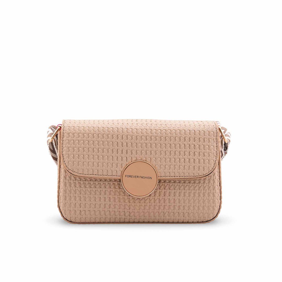 Beige Casual Pouch For Women P97707