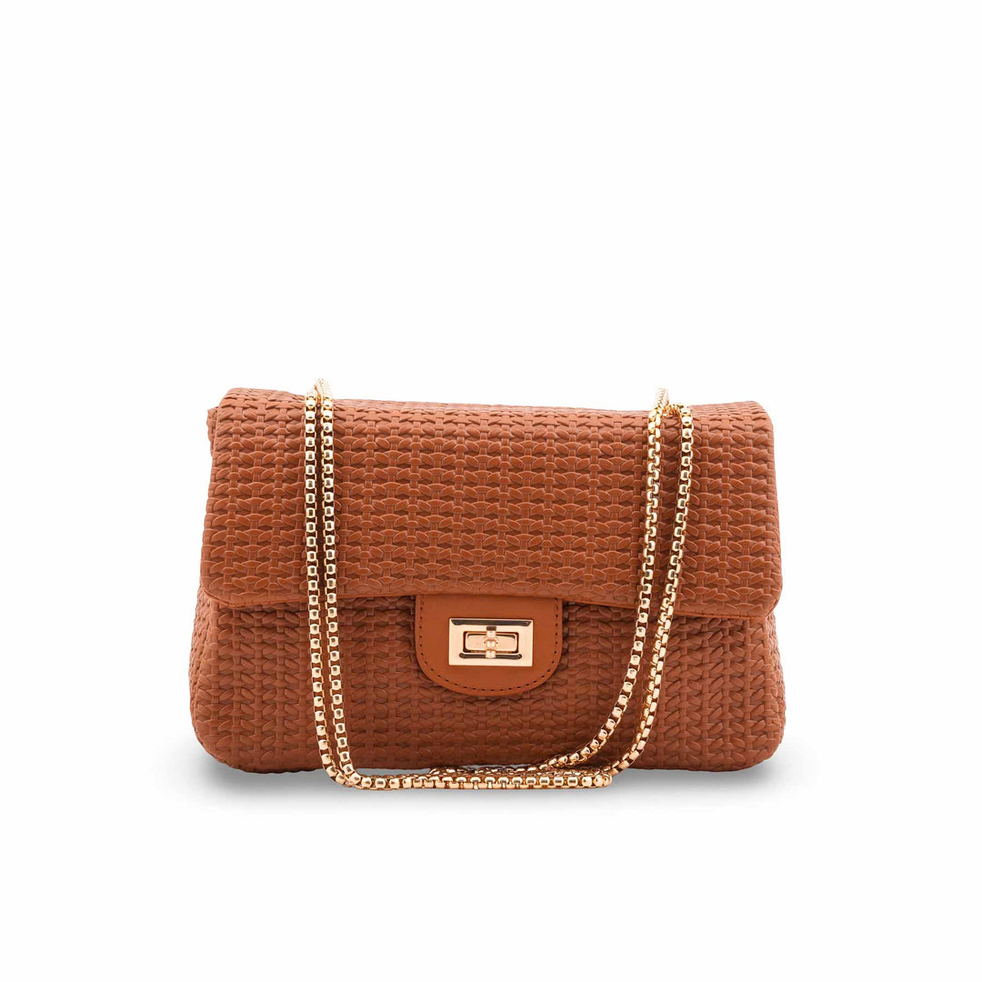Brown Casual Pouch For Women P97708