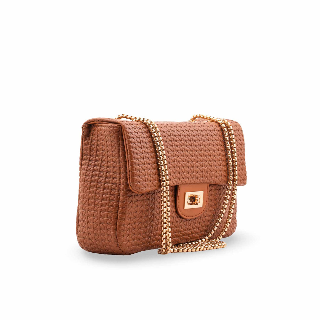 Brown Casual Pouch For Women P97708