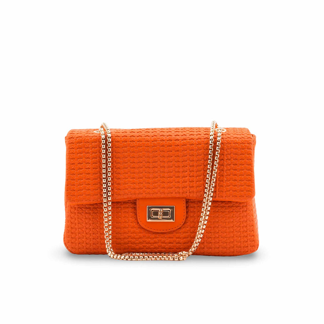 Orange Casual Pouch For Women P97708