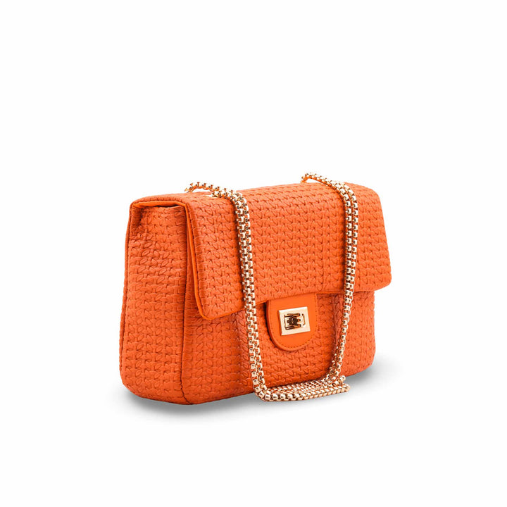 Orange Casual Pouch For Women P97708