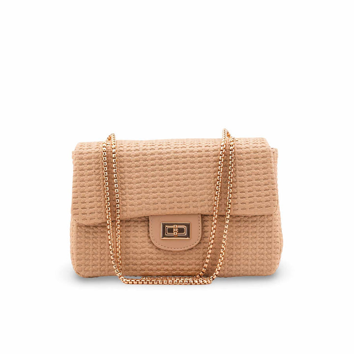 Beige Casual Pouch For Women P97708