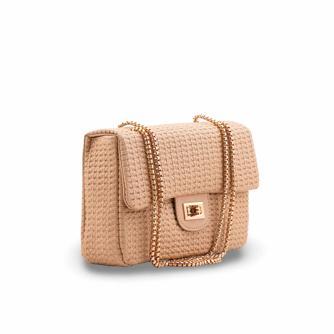 Beige Casual Pouch For Women P97708