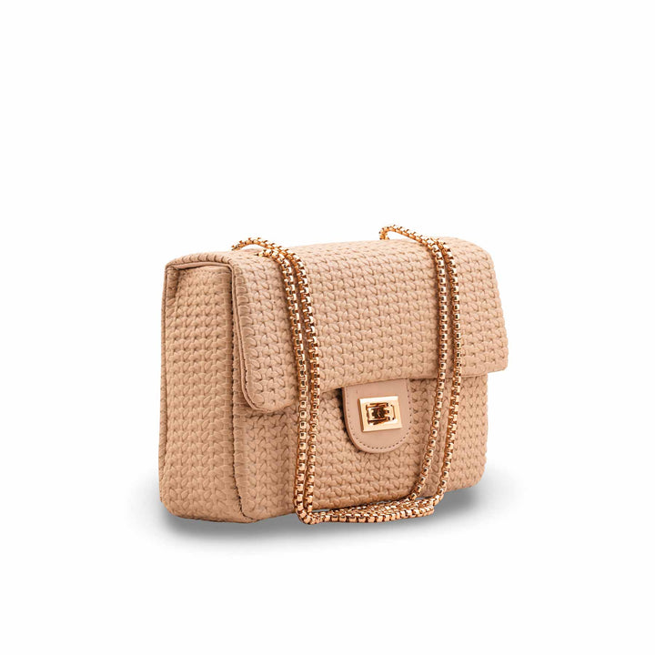 Beige Casual Pouch For Women P97708