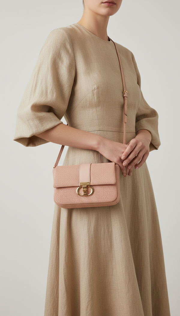 Beige Casual Pouch For Women P97709