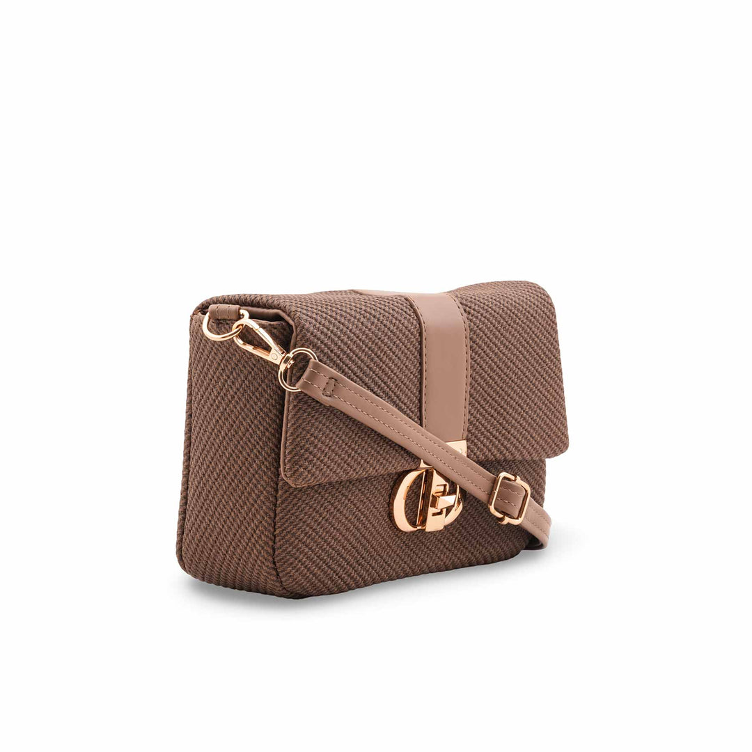 Brown Casual Pouch For Women P97709