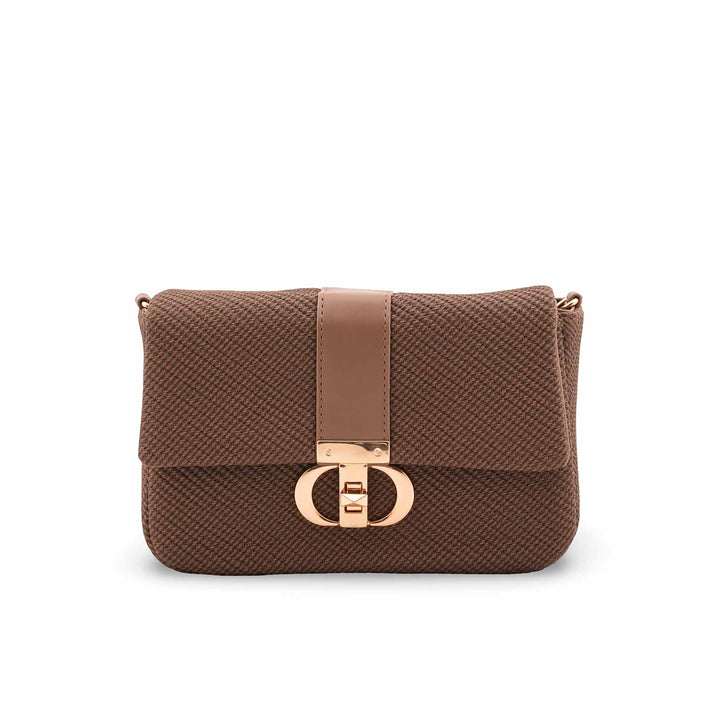 Brown Casual Pouch For Women P97709