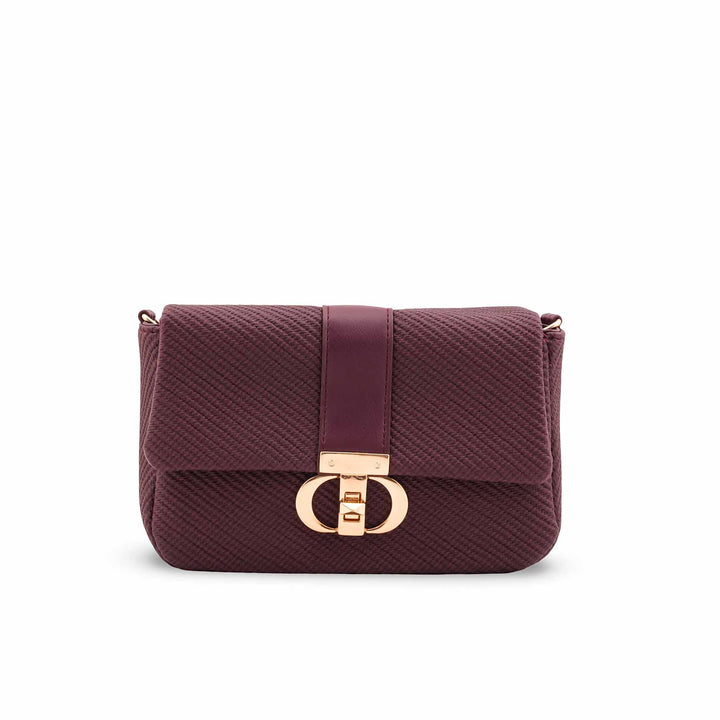Maroon Casual Pouch For Women P97709