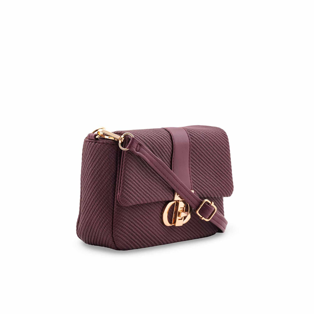 Maroon Casual Pouch For Women P97709