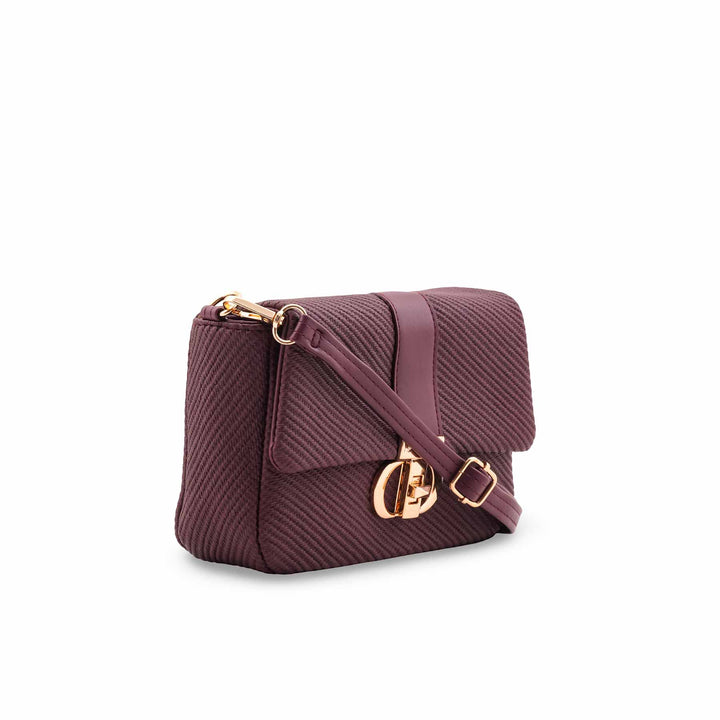Maroon Casual Pouch For Women P97709