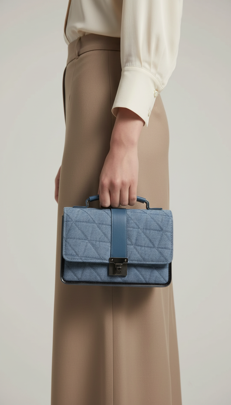 Blue Casual Pouch For Women P97710