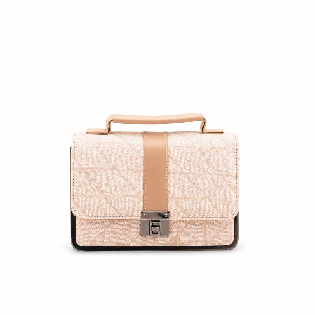 Beige Casual Pouch For Women P97710