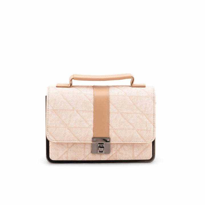 Beige Casual Pouch For Women P97710