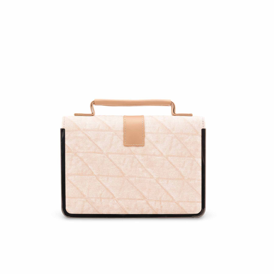 Beige Casual Pouch For Women P97710