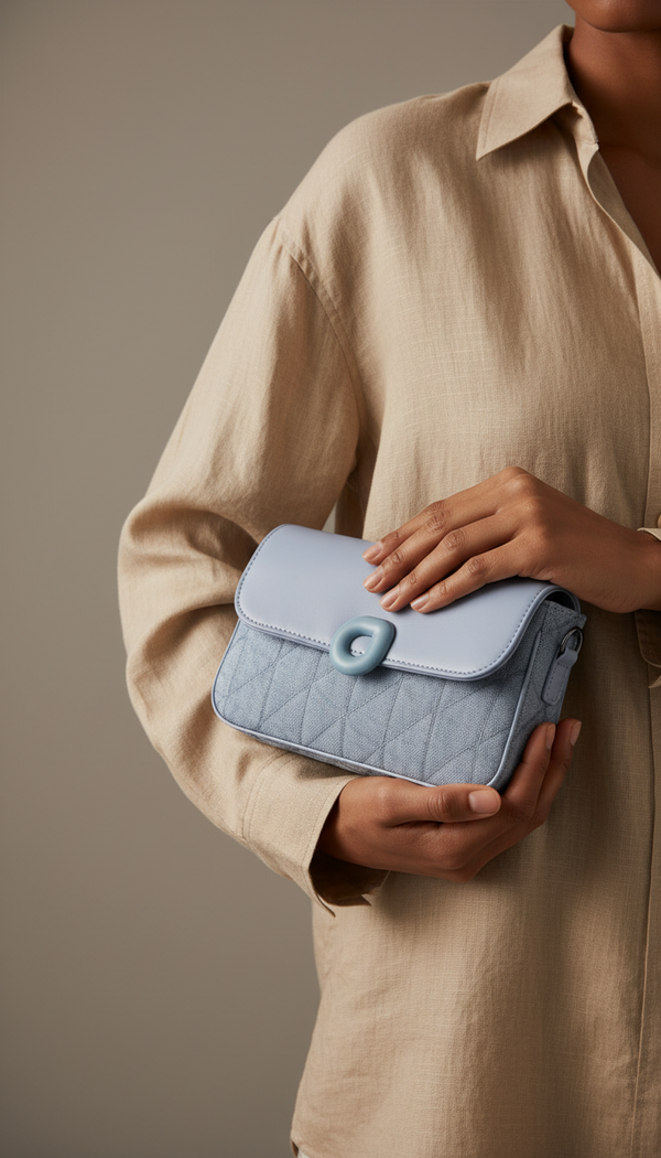 Blue Casual Pouch For Women P97711