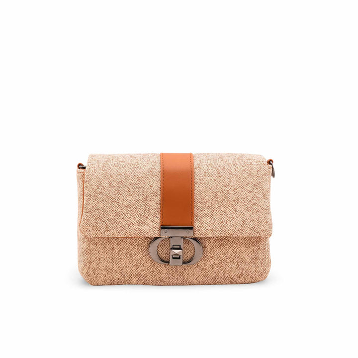 Beige Casual Pouch For Women P97712