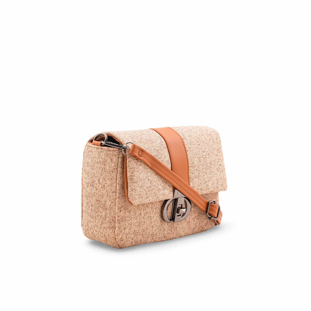 Beige Casual Pouch For Women P97712
