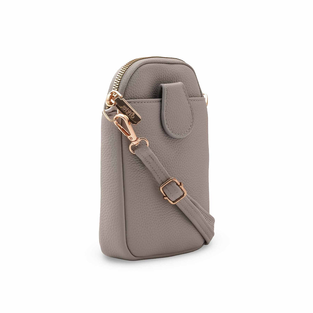 Grey Casual Pouch For Ladies P97713