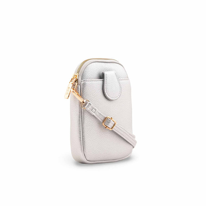 Silver Casual Pouch For Women P97713
