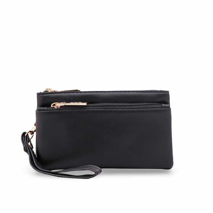 Black Casual Pouch For Women P97730